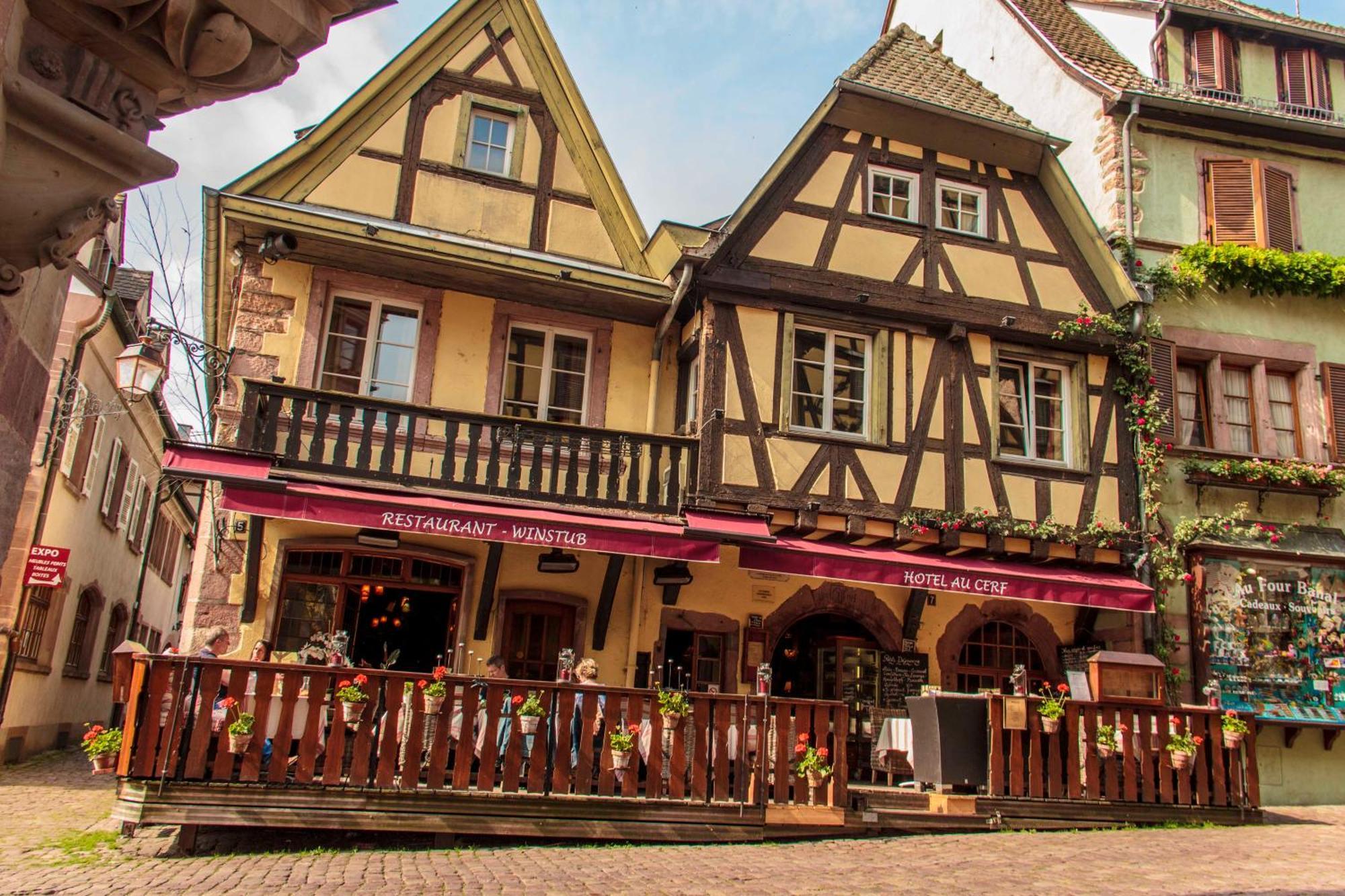 Hotel Au Cerf Riquewihr Eksteriør billede